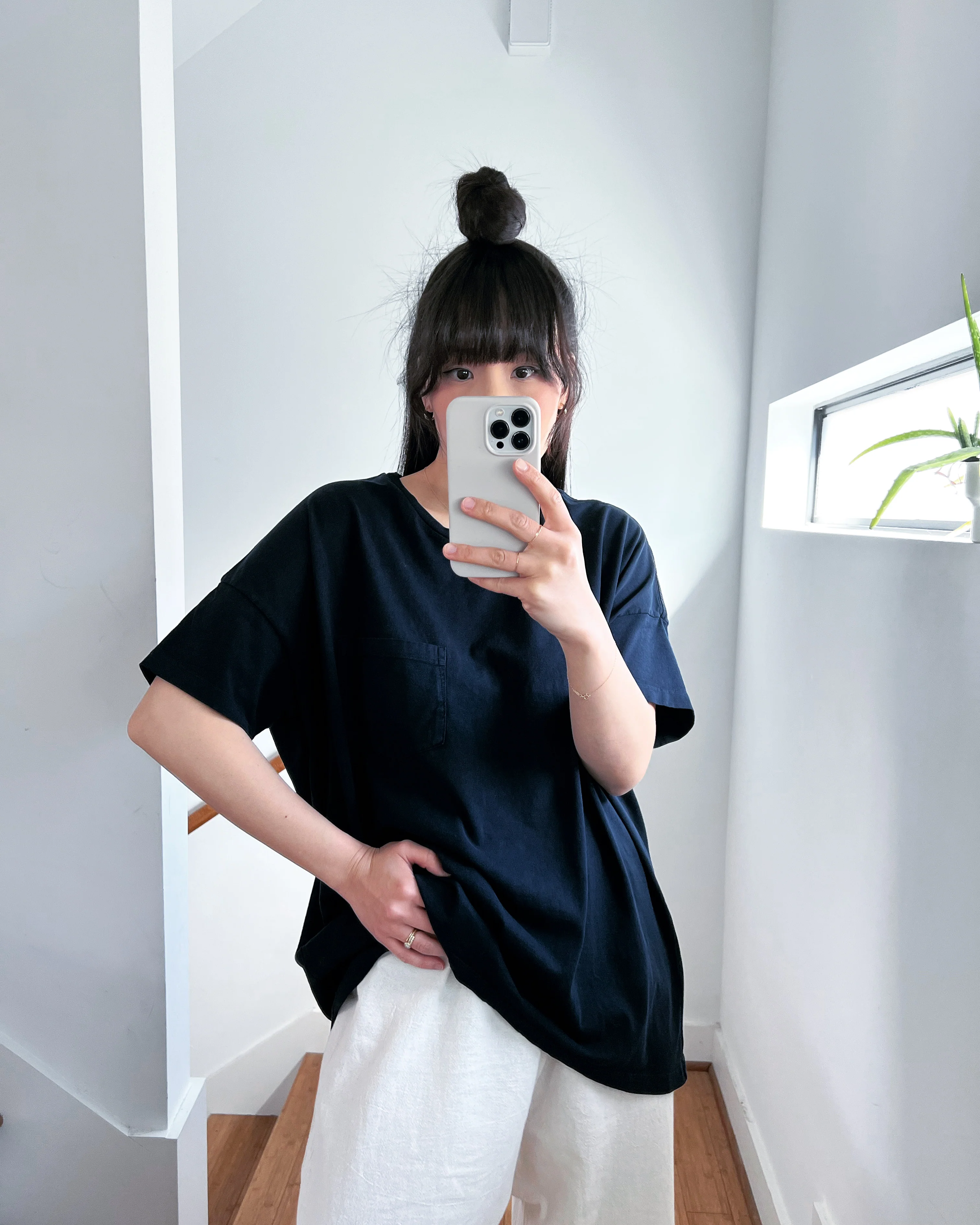 #61 Short Sleeve Crew Tee, Marine Wash - Image 2