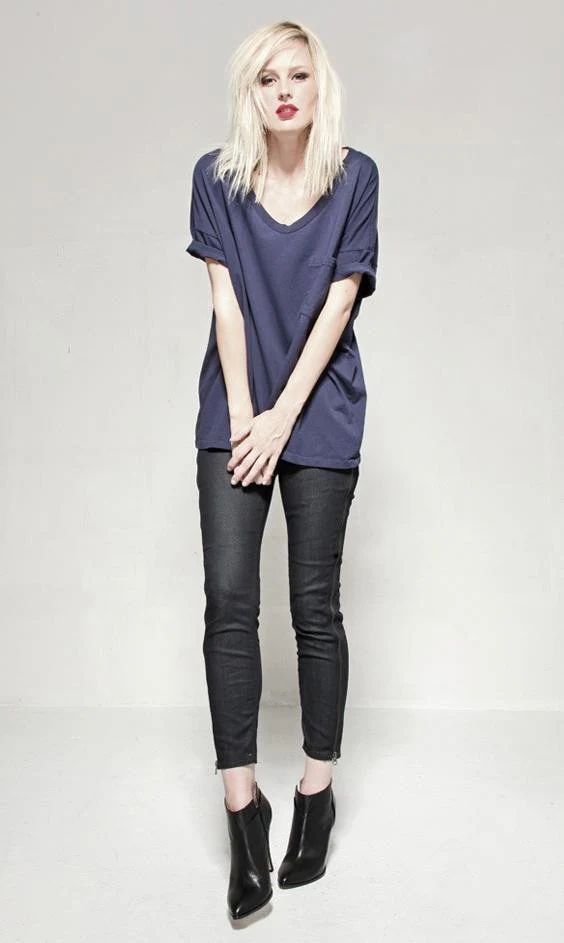 #61 Short Sleeve Tee, Indigo Wash - Image 9