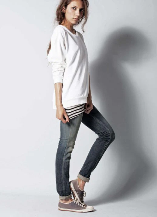 #88 Sweatshirt Tee, Heather Wash - Image 4
