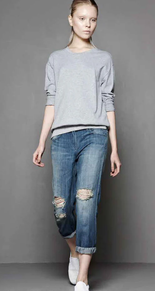 #88 Sweatshirt Tee, Heather Wash - Image 5