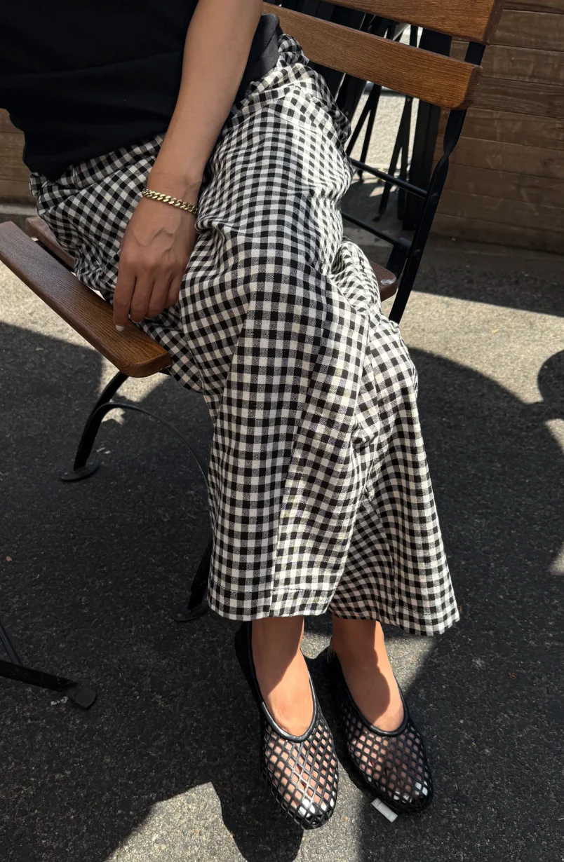 Arc Pants, Black Gingham - Image 4
