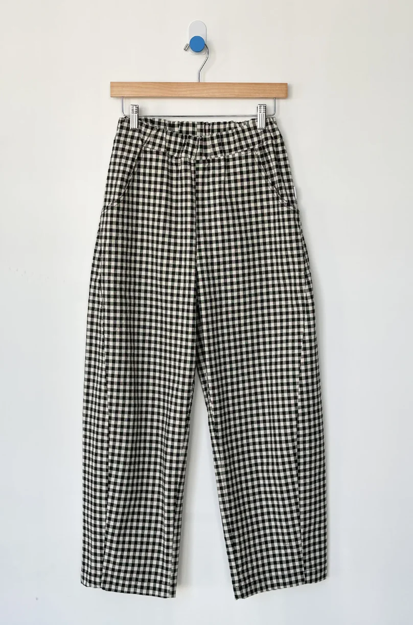Arc Pants, Black Gingham - Image 9
