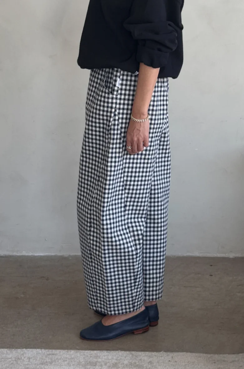 Arc Pants, Blue Gingham - Image 4