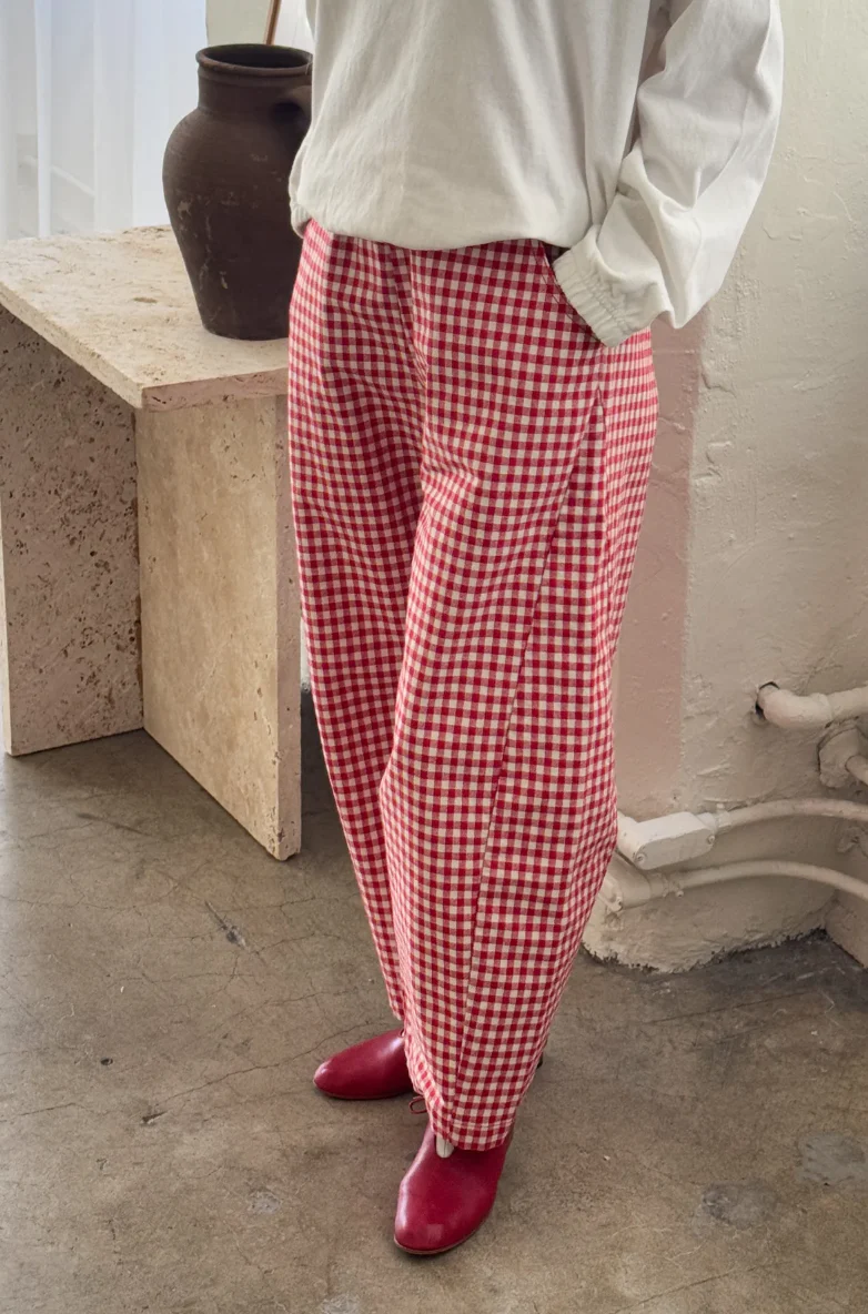 Arc Pants, Red Gingham - Image 6