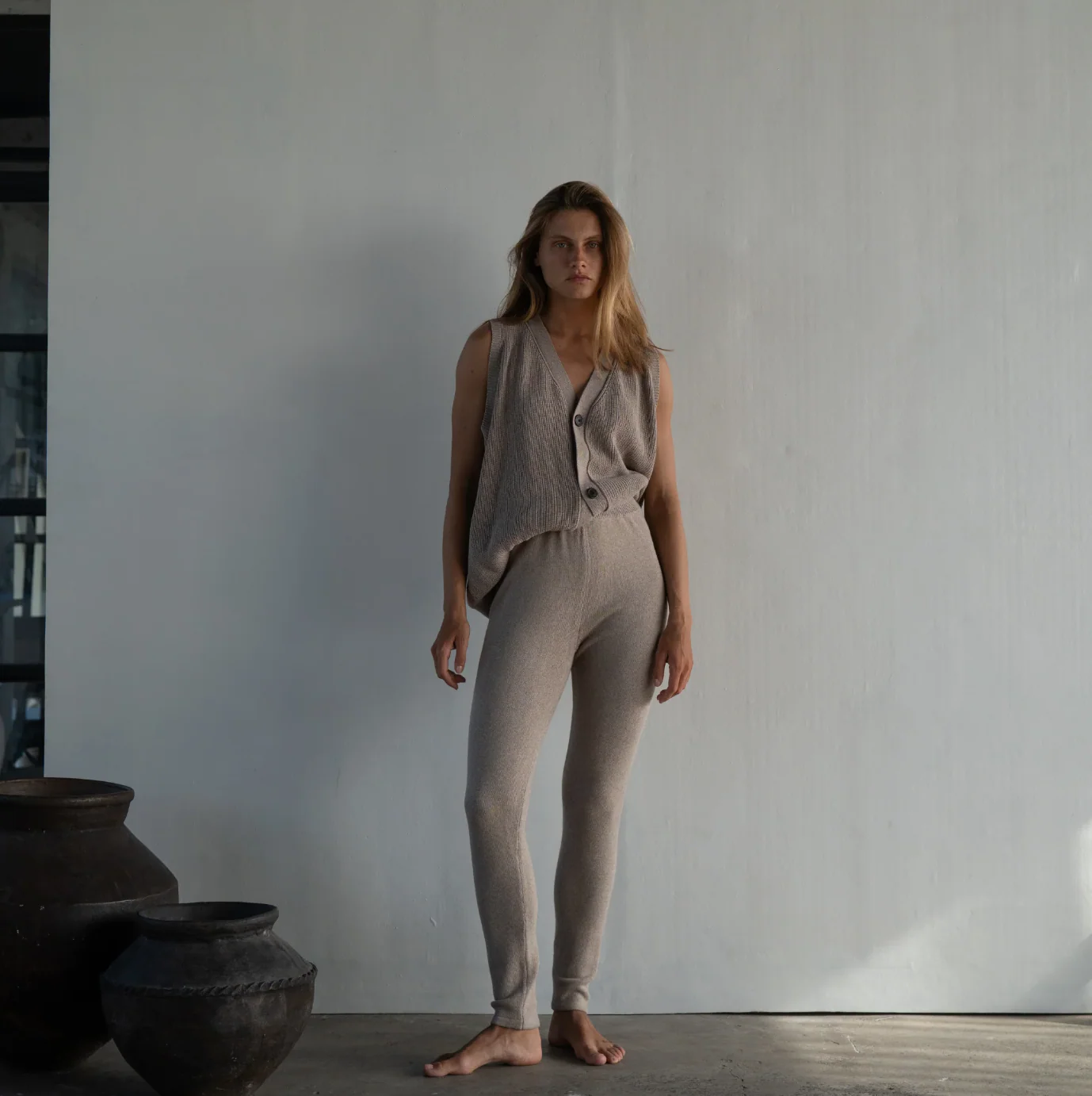 Arthur Knit Vest, Fawn - Image 9