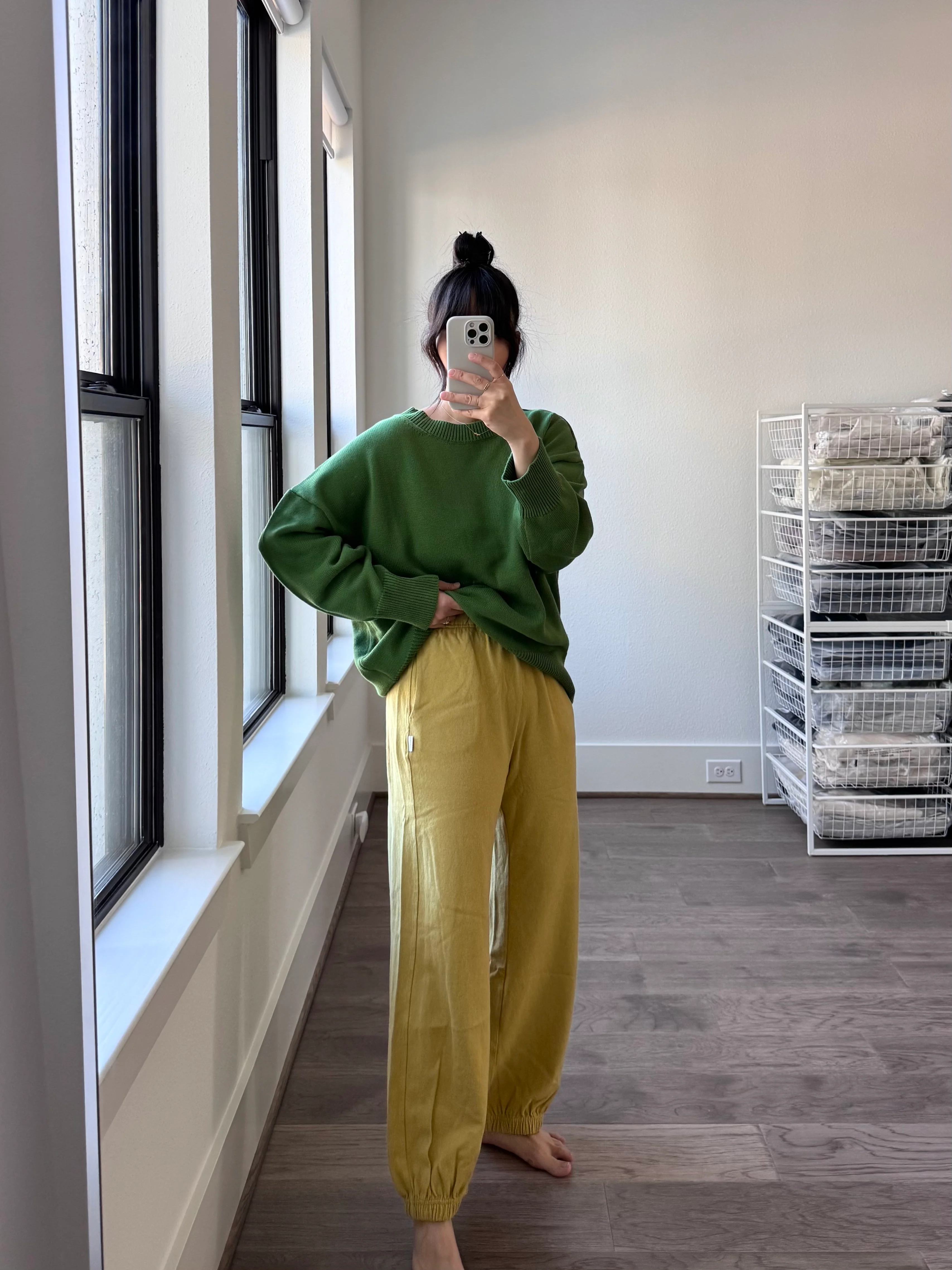Cotton Gwendolyn Sweater, Kelly Green - Image 4