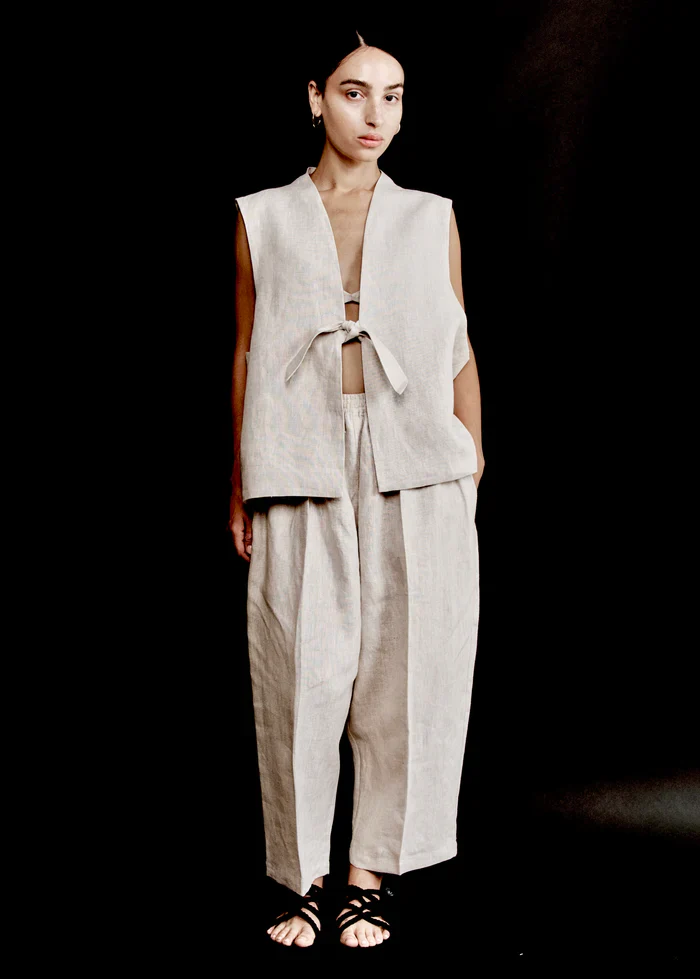 Easy Pant, Oatmeal Melange Linen - Image 9