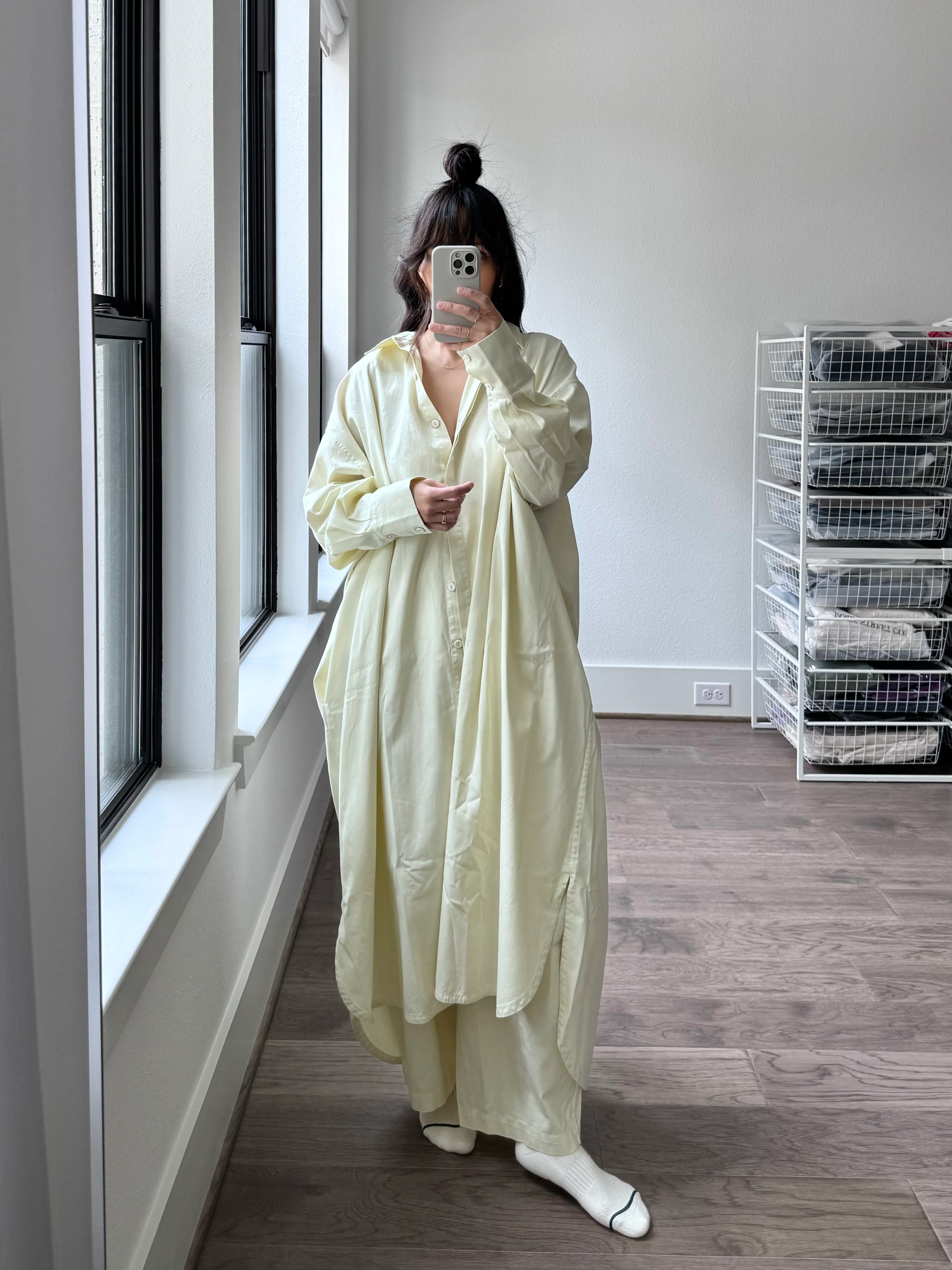 Kaftan Shirt Dress, Natural - Image 7