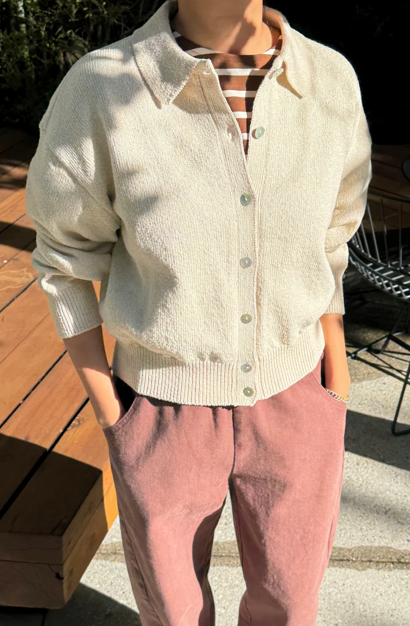 The Club Cardigan, Naturel