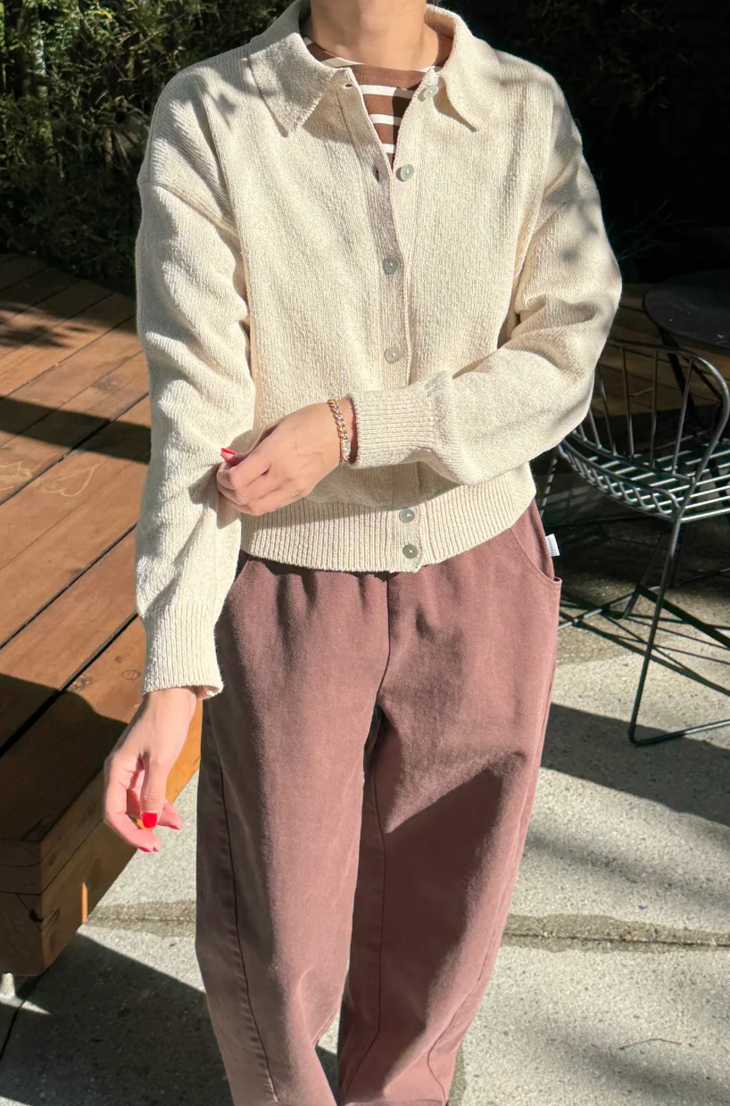 The Club Cardigan, Naturel - Image 2