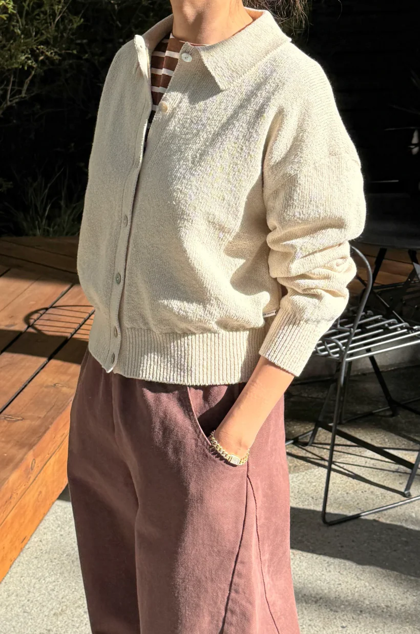 The Club Cardigan, Naturel - Image 3