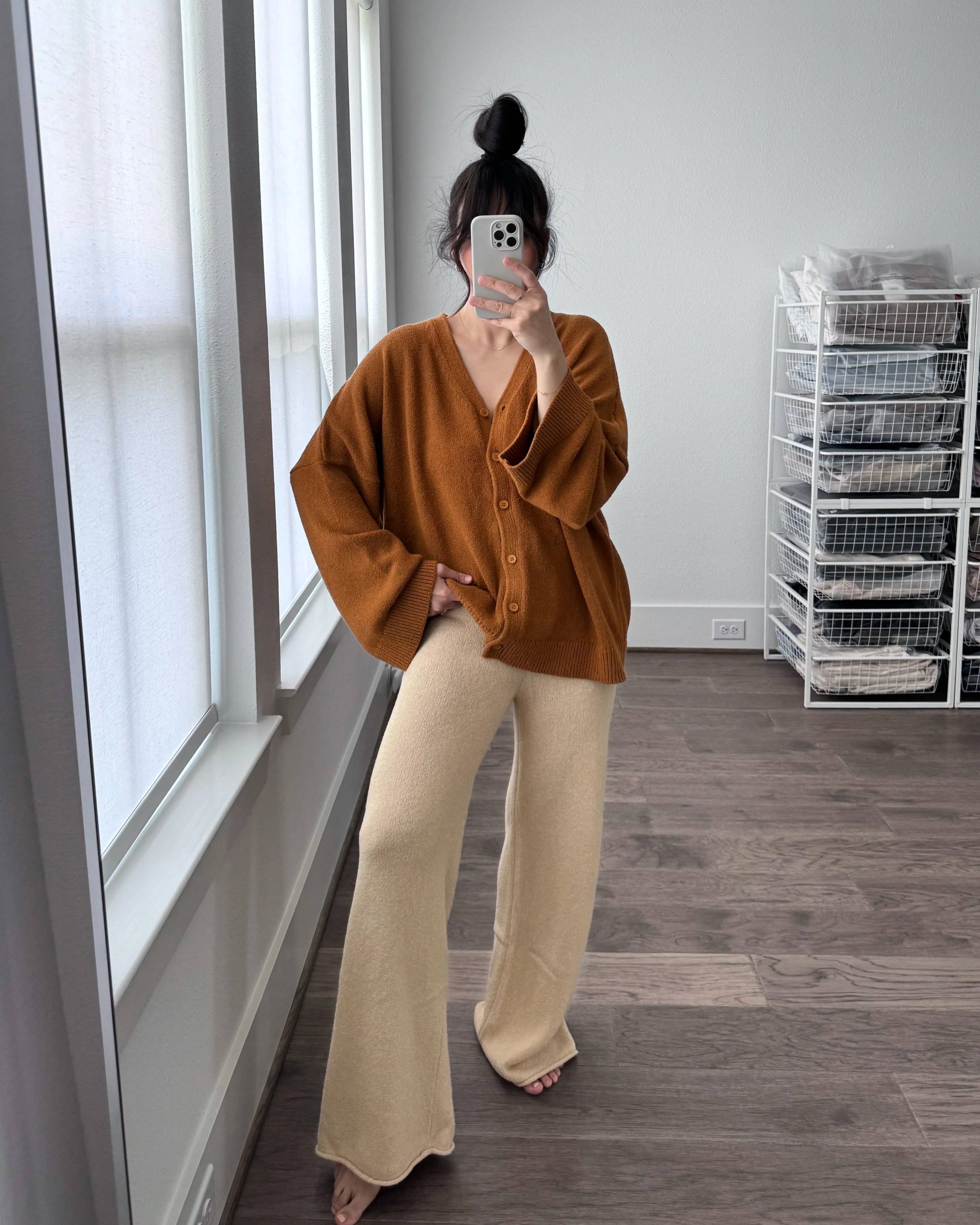 The Knit Trouser, Cream - Image 8