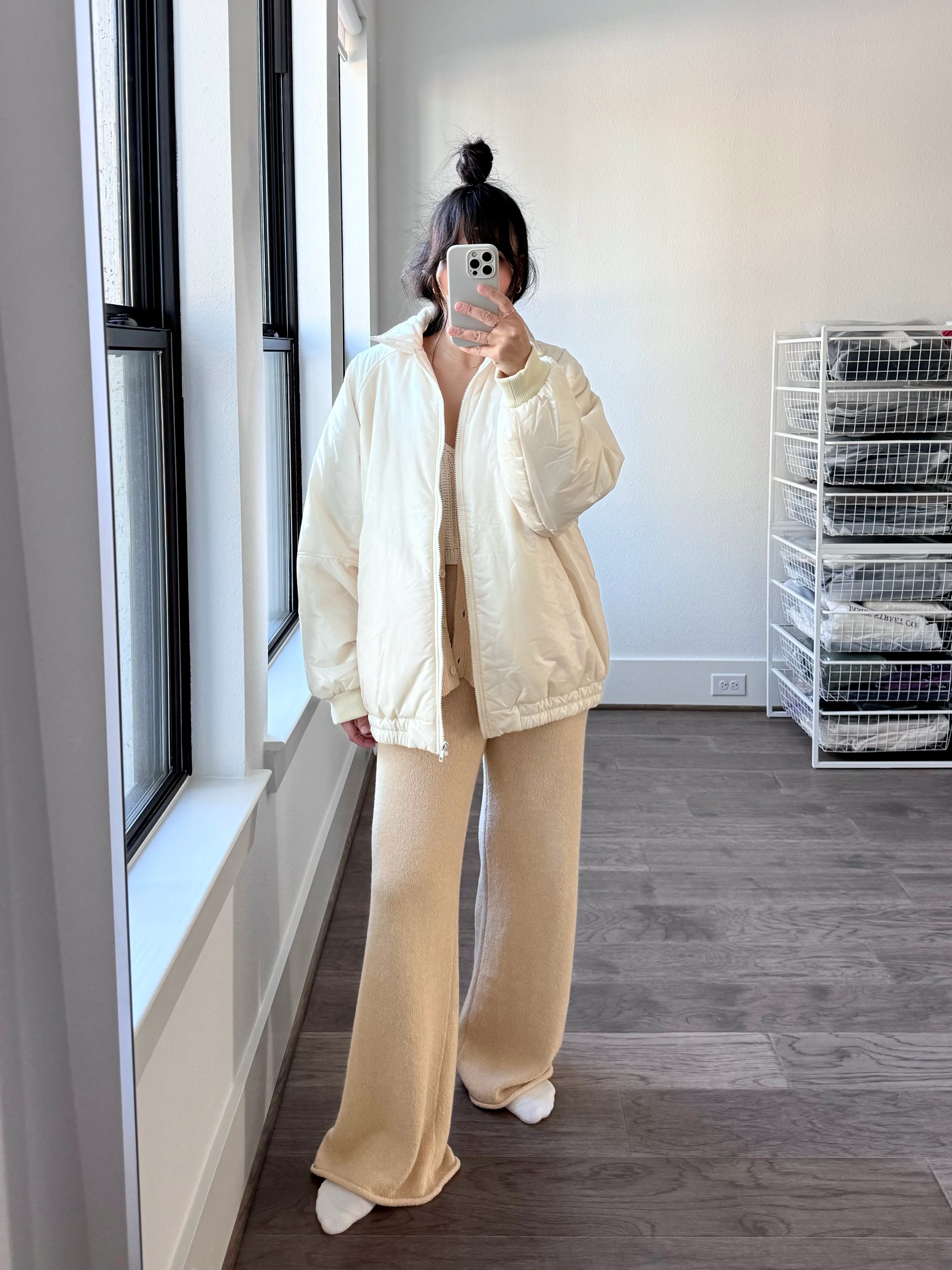 The Knit Trouser, Cream - Image 9