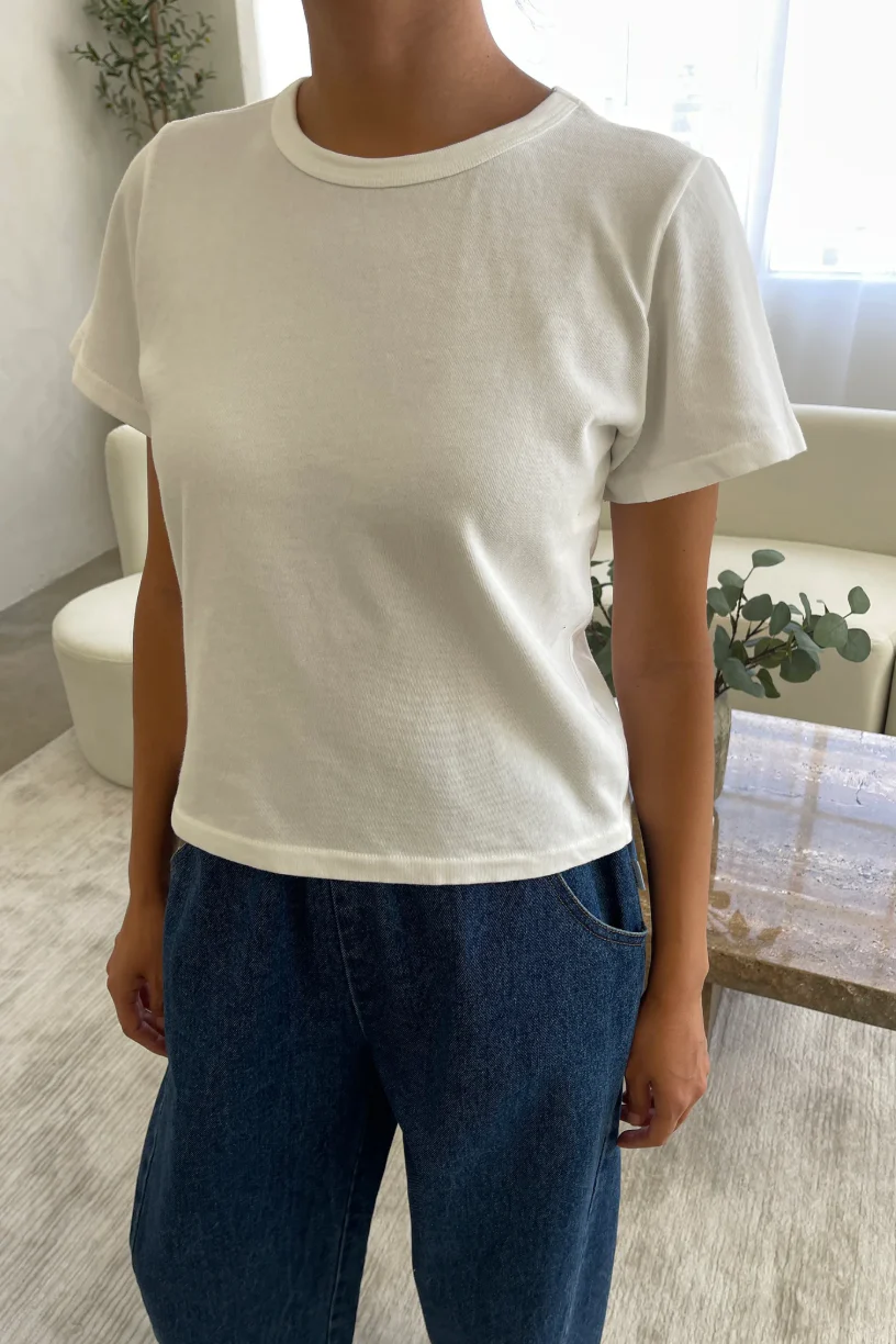 The Little Boy Tee, Vintage White