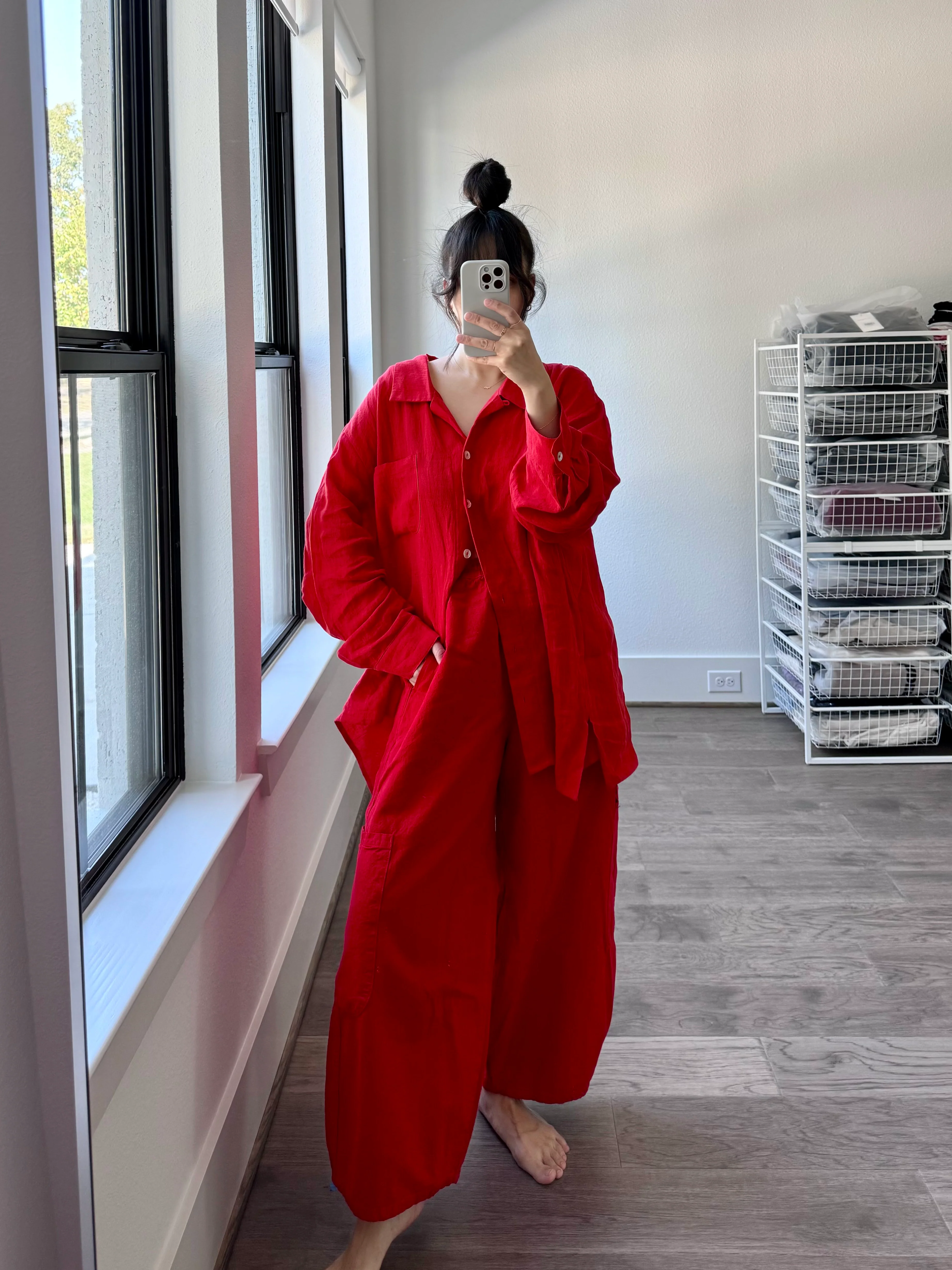 The Oxford, Lucky Red Linen (Sunchild Exclusive) - Image 10