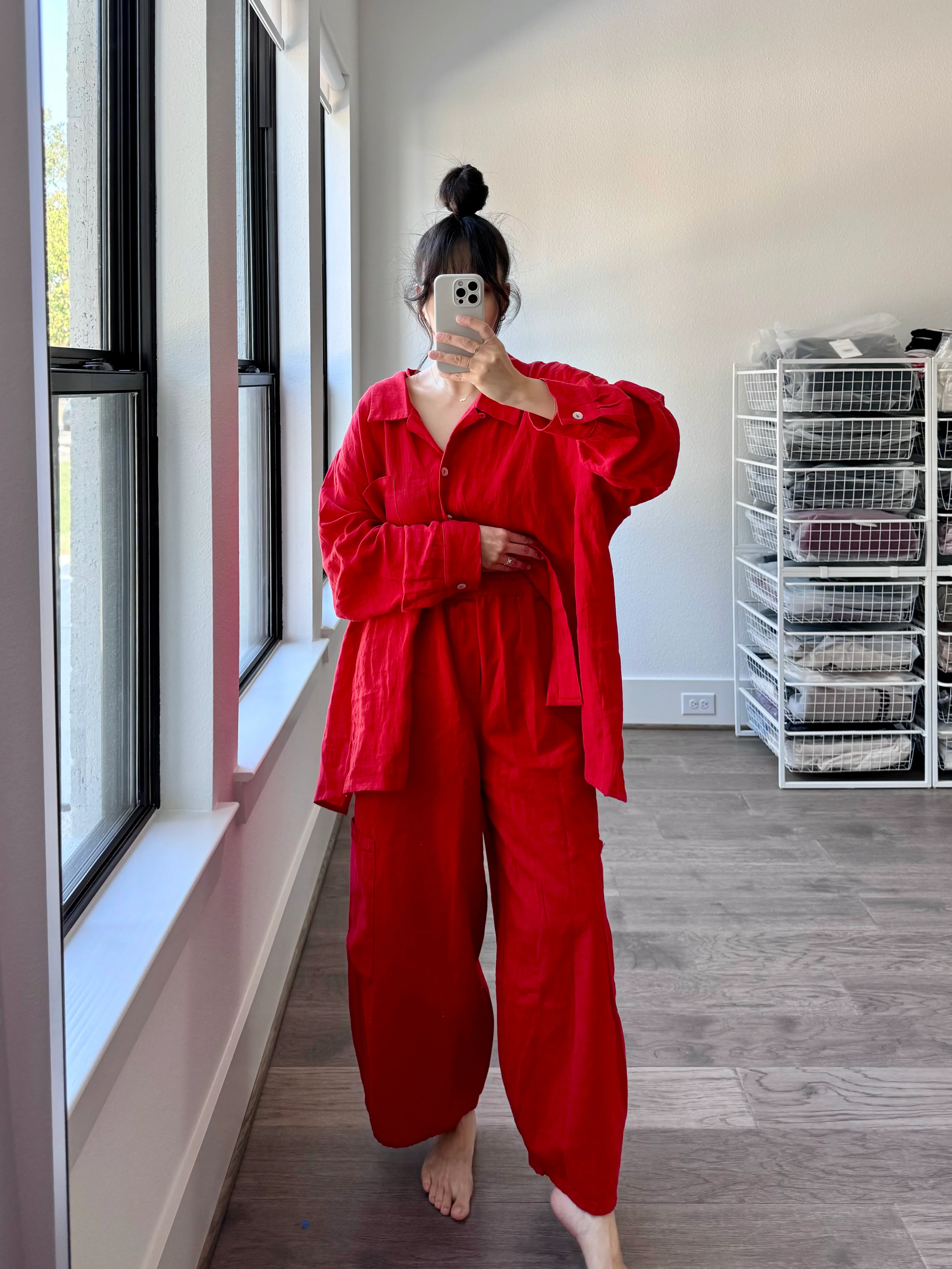 The Oxford, Lucky Red Linen (Sunchild Exclusive) - Image 11
