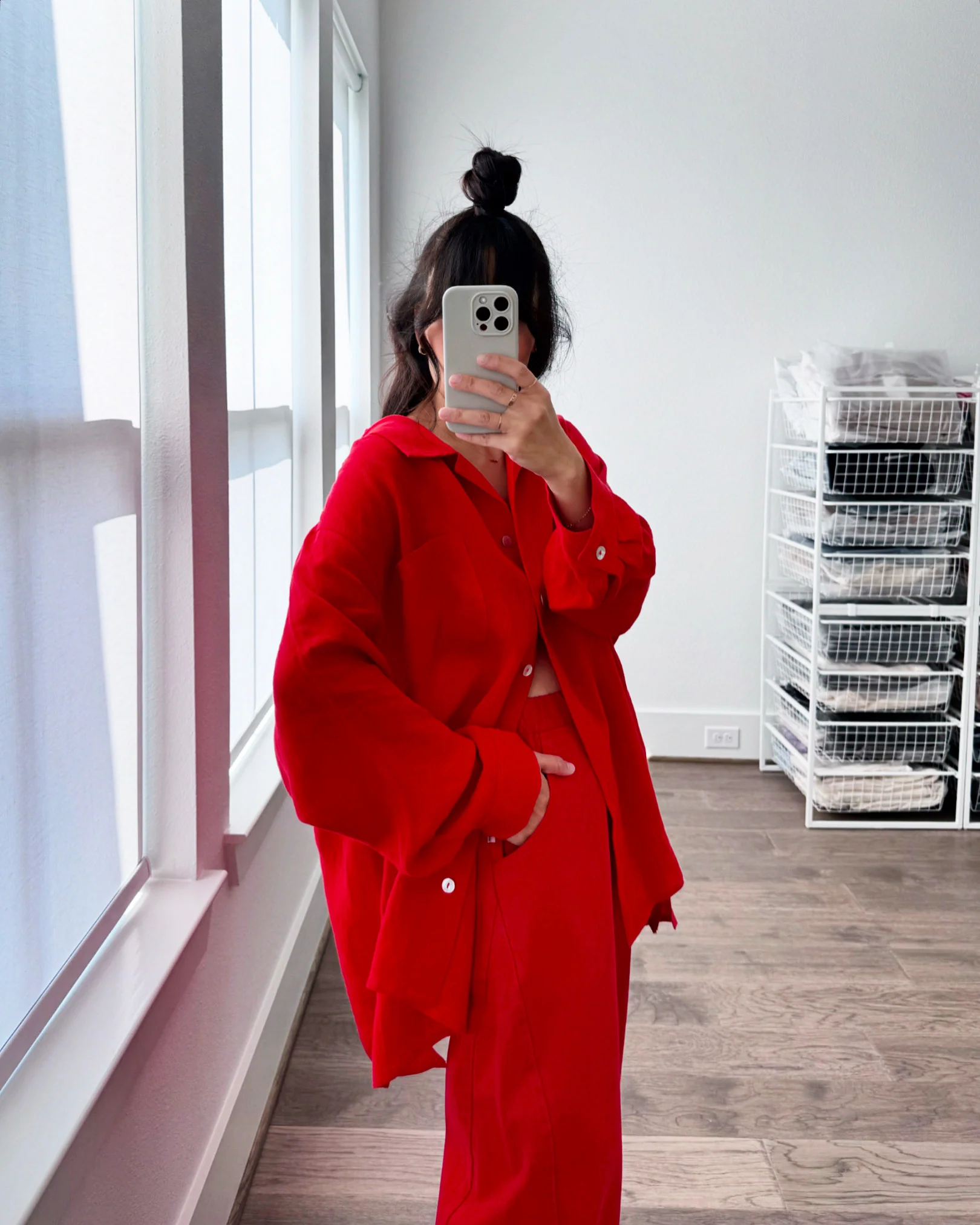 The Oxford, Lucky Red Linen (Sunchild Exclusive) - Image 7