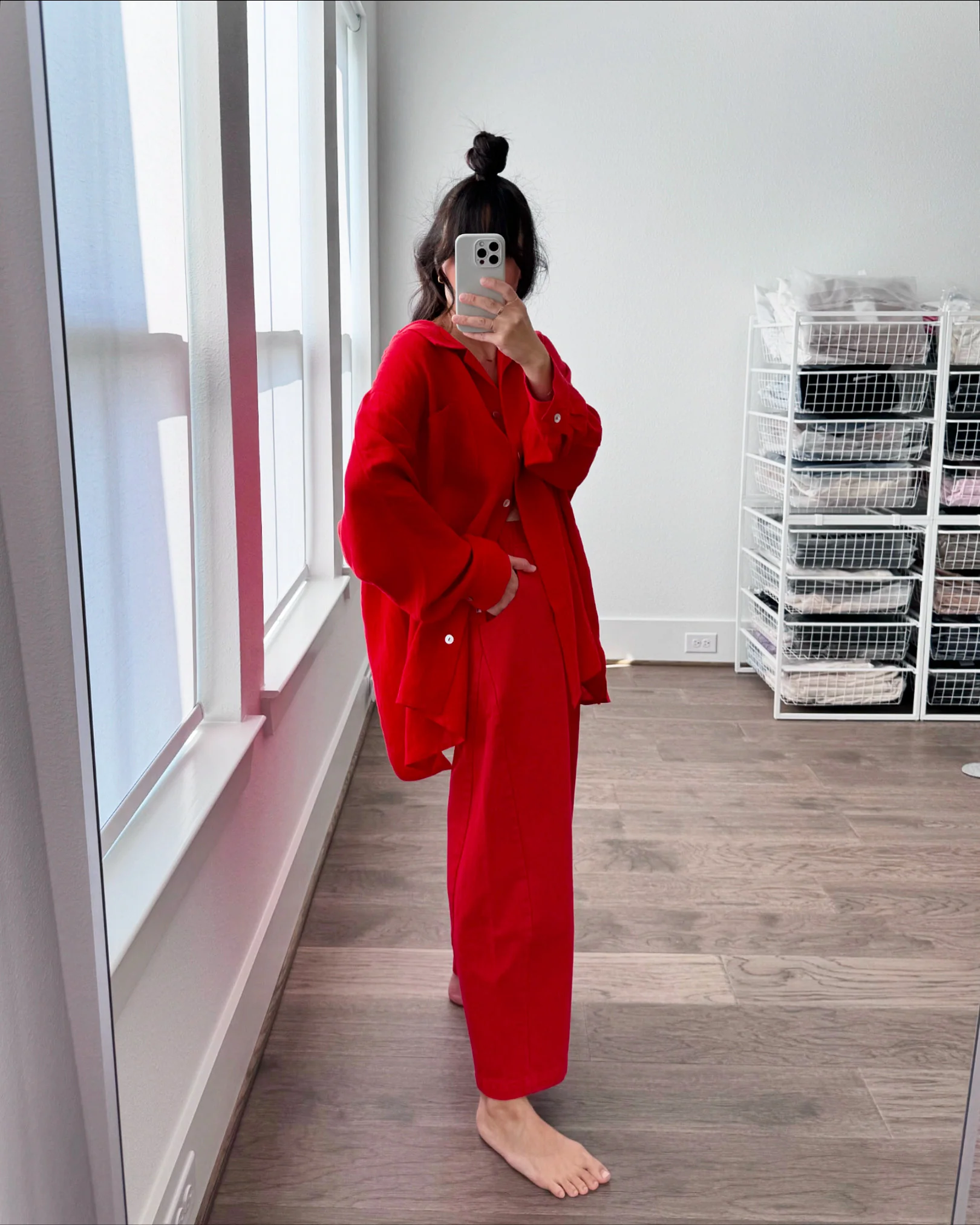 The Oxford, Lucky Red Linen (Sunchild Exclusive) - Image 8