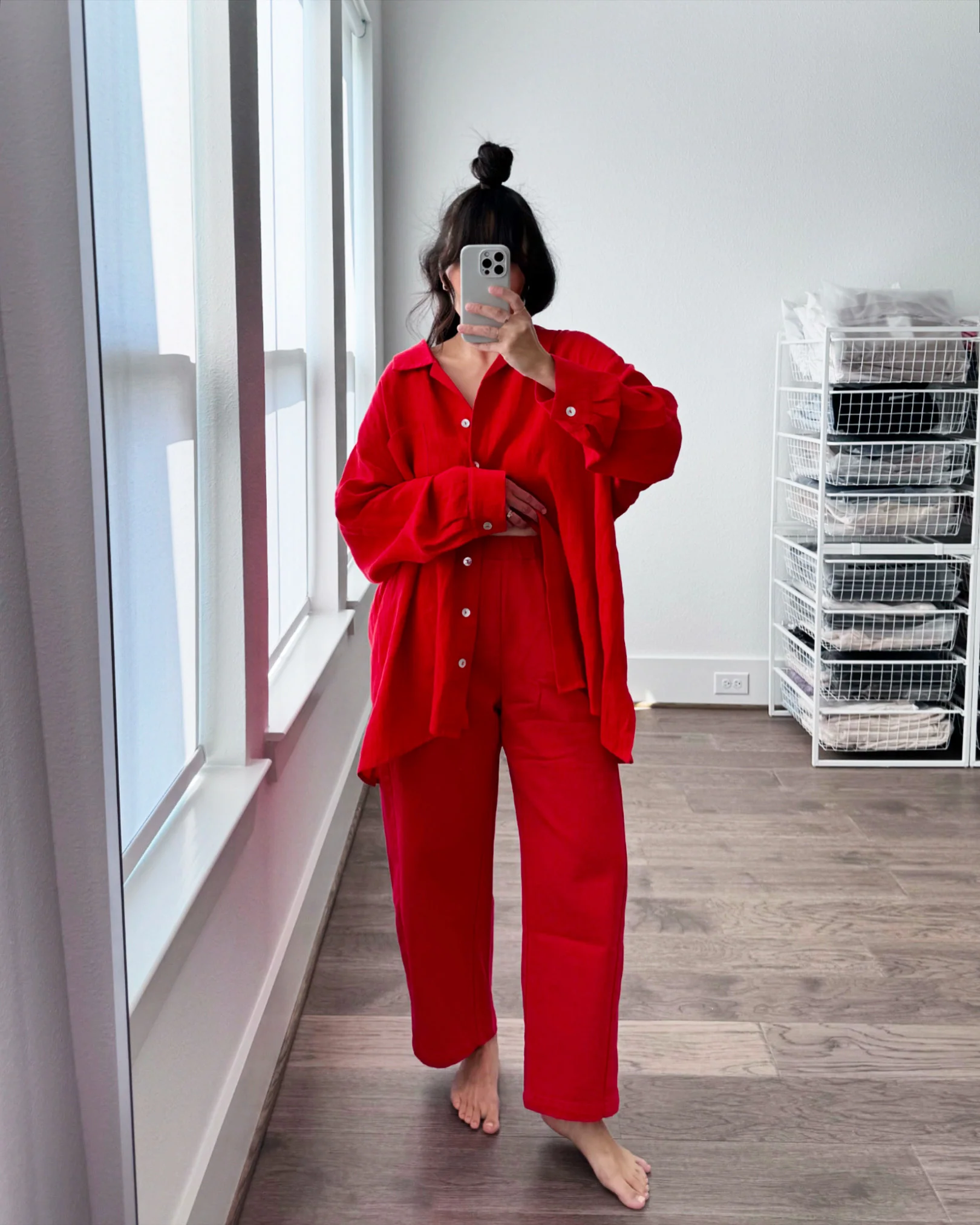 The Oxford, Lucky Red Linen (Sunchild Exclusive) - Image 9